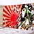billige kunsttæpper-japansk stil væg gobelin kunst indretning tæppe gardin hængende hjem soveværelse stue dekoration polyester