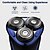 abordables Afeitado y depilación-Afeitadora eléctrica vgr para hombres, recargable por usb, afeitadora rotativa 3d para hombres, recortadora de barba emergente, kit de aseo, ipx7-impermeable con cable&amp;amp; Afeitadoras inalámbricas de
