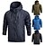 preiswerte Softshell-, Fleece- &amp; Wanderjacken-Wasserdichte Wanderjacke für Herren UPF 50+ UV-Sonnenschutz Reißverschluss Hoodie Langarm Angeln Laufen Wanderjacke Windjacke Sommer Outdoor Packbar Leicht Atmungsaktiv Top Klettern