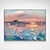 tanie Pejzaże-Obraz olejny handmade ręcznie malowane wall art krajobraz wschód słońca abstrakcyjna dekoracja sypialni obrazy dekoracja wnętrz wystrój rozciągnięta rama gotowa do powieszenia