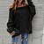 cheap Sweaters-Women&#039;s Sweater Pullover Jumper Jumper Cable Crochet Knit Knitted Tunic Off Shoulder Solid Color Outdoor Home Basic Stylish Winter Fall Black White S M L