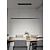 preiswerte Pendelleuchte-80/100 cm Liniendesign Pendelleuchte Esszimmer Büro Kronleuchter Aluminium lackiert modern 110-240 V