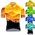 tanie Męskie koszulki-21Grams Męskie Koszulka rowerowa Krótki rękaw Rower Dżersej Top z 3 tylnymi kieszeniami Kolarstwo górskie Kolarstwie szosowym Kolarstwo Oddychający Odporność na promieniowanie UV Szybkie wysychanie