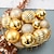 abordables Adornos-34 bolas de Navidad, adornos navideños, decoración navideña, bolas de formas especiales de 4 cm, decoraciones colgantes para árbol de Navidad, fiestas, regalos y festividades.