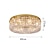 tanie Żyrandole wyjątkowe-50cm 60cm 80cm światła sufitowe kryształ unikalny projekt koła żyrandol metalowy morden luksusowy styl nordycki sypialnia salon żyrandol led 110-120v 220-240v