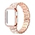 economico Cinturini per Apple Watch-Cinturino per orologio  per Apple Watch Series 8 7 6 5 4 3 2 1 SE Acciaio inossidabile Sostituzione Cinghia Diamante Bling Braccialetto di gioielli Polsino