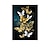 זול Botanical Prints-אמנות קיר פוסטר ציור יצירות אמנות תמונה מופשטת פרפר זהב קישוט בית תפאורה בד מגולגל ללא מסגרת לא ממוסגר לא מתוח