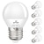 preiswerte LED-Globusbirnen-12 Stück, 6 Stück, 6 W, LED-Globus-Glühbirne, 600 lm, E27, E26, G45, 20 LED-Perlen, SMD 2835, 60 W, Halogenäquivalent, warmkaltweiß, 110–240 V