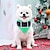ieftine Îmbrăcăminte Câini-câine pisică triunghi salopete accesorii Moș Crăciun Crăciun fericit pom de Crăciun îmbrăcăminte ușoară de zi cu zi haine pentru câini haine pentru cățeluși ținute pentru câini costum moale verde