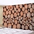 cheap Landscape Tapestry-Wood Wall Tapestry Art Decor Blanket Curtain Hanging Home Bedroom Living Room Decoration Polyester