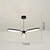 voordelige Spoetnik-ontwerp-75 cm hanglampen morden geomatric aluminium moderne stijl stijlvolle spoetnik geschilderde afwerkingen led moderne kroonluchter 220-240v