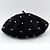 cheap Hats-Women&#039;s Classic &amp; Timeless Party Wedding Street Beret Hat Newsboy Cap Pure Color Pure Color Black White Hat Portable Sun Protection Ultraviolet Resistant / Imitation Pearl / Red / Gray / Fall