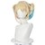 economico Parrucche dei personaggi dei film-Ragazza Pagliaccio Caotico Parrucca Bionda con Codini e Punta Rossa e Nera Cosplay Halloween