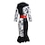 preiswerte Damenkostüme-Hundert und ein Dalmatiner Cruella De Vil Kleid Cosplay Kostüm Maskerade Damen Film Cosplay Urlaub Schwarz Karneval Maskerade Kleid 1 Gürtel