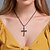 cheap Necklaces-Pendant Necklace Necklace Men&#039;s Women&#039;s Geometrical Cross Gothic Fashion Vintage Punk European Cool Silver 48+5 cm Necklace Jewelry for Christmas Halloween Street Carnival Club