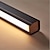 Недорогие Подвесные огни-80/100 см линейный дизайн подвесной светильник столовая офисная люстра окрашенная алюминиевая отделка современная 110-240 В