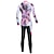 cheap Women&#039;s Clothing Sets-21Grams Women&#039;s Cycling Jersey with Bib Tights Long Sleeve Mountain Bike MTB Road Bike Cycling Red White Black Red Floral Botanical Bike Clothing Suit 3D Pad Breathable Quick Dry Moisture Wicking