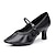 abordables Zapatos de salón y de baile moderno-Mujer Salón Zapatos de Baile Moderno Interior Profesional Vals Tacones Alto Un Color Hebilla Plata Negro Blanco
