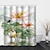 abordables Rideaux De Douche Haut Vente-paysage lotus paysage peinture à l&#039;encre impression rideau de douche et crochet polyester moderne usiné salle de bain étanche