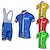 cheap Men&#039;s Clothing Sets-21Grams Men&#039;s Cycling Jersey with Bib Shorts Short Sleeve Mountain Bike MTB Road Bike Cycling Yellow Red Sky Blue Graphic Italy National Flag Bike Clothing Suit UV Resistant 3D Pad Breathable Quick