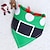 ieftine Îmbrăcăminte Câini-câine pisică triunghi salopete accesorii Moș Crăciun Crăciun fericit pom de Crăciun îmbrăcăminte ușoară de zi cu zi haine pentru câini haine pentru cățeluși ținute pentru câini costum moale verde