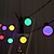 tanie Taśmy świetlne LED-Świąteczne światła na zewnątrz słoneczne 5cm duża kula łańcuch świetlny 5m-20leds 3.5m-10leds bajkowe światła żarówka patio ślub boże narodzenie ogród świąteczna lampa dekoracyjna