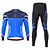 cheap Men&#039;s Cycling Clothing-Men&#039;s Cycling Jersey with Tights Cycling Jersey Set Long Sleeve Mountain Bike MTB Road Bike Cycling Green Dark Green Fuchsia Graphic Geometic Bike Clothing Suit 3D Pad Breathable Quick Dry Moisture