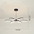 voordelige Spoetnik-ontwerp-75 cm hanglampen morden geomatric aluminium moderne stijl stijlvolle spoetnik geschilderde afwerkingen led moderne kroonluchter 220-240v