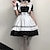 cheap Anime Costumes-Inspired by Cosplay Maid Costume Anime Cosplay Costumes Japanese Cosplay Suits Dresses Dress Neckwear Wristlet For Women&#039;s / Washable / Wet and Dry Cleaning / Outfits / Vacation Dress / Sweet Lolita