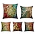 cheap Throw Pillows &amp; Covers-1 Set of 5 PCS Throw Pillow Covers Modern Oil Paitng Style Leaves  Decorative Throw Pillow Cushion for Room Decor Outdoor/Indoor Cushion for Sofa Couch Bed Chair