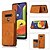cheap Other Phone Case-Phone Case For LG Back Cover Stylo 6 Card Holder Shockproof Dustproof Graphic Solid Colored PU Leather