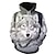 preiswerte Pullover-Hoodies für Herren-Männer Unisex Yasite Wolf Sakura Unisex Neuheit Pullover Hoodies 3D-Druck realistisch bedrucktes Muster-Sweatshirt mit Tasche