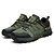 cheap Sports &amp; Outdoor Shoes-Men&#039;s Hiking Shoes Sneakers Walking Shoes Shock Absorption Breathable Lightweight Wearproof Low-Top Fishing Hiking Climbing Leather Autumn / Fall Spring Army Green Grey Khaki / Cross-Country