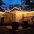 levne LED pásky-solární venkovní vodotěsný 5m 3,5m g50 retro žárovka vedená řetězec světla vánoční svatební květina ulice zahradní terasa venkovní svatební dekorativní světelný řetězec sváteční osvětlení