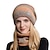 tanie Nakrycia głowy dla kobiet-2 sztuk/zestaw zimowe damskie czapki snood zestawy gradient kolor czapka z dzianiny cieplej moda na zewnątrz wiatroszczelna zagęścić tie barwnik szalik kapelusz dla kobiet
