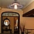 baratos Luzes de teto e ventiladores-25 cm luz pendente de design único cobre estilo vintage galvanizado vintage 220-240v