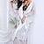 ieftine Halate pentru femei-Pentru femei Halate de baie Halate Noapte Kimono de mătase 1 piesă Culoare pură Simplu Casual Confortabili Petrecere Casă Petrecere Nuntă Satin Cadou În V Manșon Lung Dantelă Curea Inclusă Var