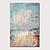 זול ציורים אבסטרקטיים-ציור שמן עבודת יד מצוירת בעבודת יד אמנות קיר אמנות מופשטת כחול נוף נוף קישוט בית תפאורה מגולגלת קנבס ללא מסגרת לא מתוחה