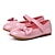 cheap Kids&#039; Flats-Girls&#039; Flats Oxfords Daily Mary Jane Flower Girl Shoes Children&#039;s Day PU Cosplay Little Kids(4-7ys) Toddler(2-4ys) School Christmas Gifts Christmas Walking Shoes Outdoor Rosy Pink Red White Fall