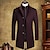 cheap Men&#039;s Trench Coat-Men&#039;s Winter Coat Wool Coat Overcoat Street Business Winter Woolen Thermal Warm Outerwear Clothing Apparel Casual Solid Color Pocket Stand Collar Single Breasted
