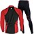 cheap Men's Jackets &amp; Gilets-Nuckily Men's Cycling Jacket with Pants Fleece Jacket Winter Thermal Warm Windproof 3D Pad Front Zipper Bike Windbreaker Clothing Suit Mountain Bike MTB Road Bike Cycling Red Blue Green Bike Wear