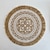 cheap Placemats &amp; Coasters &amp; Trivets-Round Placemat White Table Mats Farmhouse Woven Jute Fringe with Tassel Place Mat for Dining Room Kitchen Wedding Table Decor Mandala