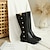 cheap Kids&#039; Boots-Girls&#039; Boots Princess Shoes Casual Daily Mid-Calf Boots Fashion Boots  PU Little Kids(4-7ys) Big Kids(7years +) Party Evening Walking Bowknot Pink White Black Fall Winter