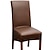 ieftine Husa scaun de sufragerie-husa scaun de sufragerie impermeabila husa pentru scaun neagra elastica din piele PU cu spatar inalt protector pentru scaun cu banda elastica pentru sala de mese, nunta