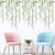 cheap Decorative Wall Stickers-Green Leaves Plants Wall Stickers Bedroom Living Room  Removable PVC DIY Home Decoration Bedroom Living Room  Wall Decal  2pcs