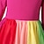 cheap Dresses-Toddler Girls&#039; Dress Rainbow Colorful Maxi Dress Tulle Dress Outdoor Patchwork Fuchsia Lavender Cotton Maxi Long Sleeve Active Boho Dresses Fall Winter Regular Fit