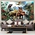 cheap Animal Tapestries-Dinosaur World Wall Tapestry Art Decor Blanket Curtain Hanging Home Bedroom Living Room Decoration