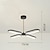 voordelige Spoetnik-ontwerp-75 cm hanglampen morden geomatric aluminium moderne stijl stijlvolle spoetnik geschilderde afwerkingen led moderne kroonluchter 220-240v