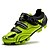 abordables Chaussures de cyclisme-SANTIC Chaussures VTT Vélo tout terrain Nylon Respirable Antidérapant Ultra léger (UL) Cyclisme Noir / Blanc Noir / Rouge vert fluorescent Homme Chaussures Vélo / Chaussures de Cyclisme / Scratch