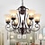 billiga Lyktdesign-led hängande lampa 67 cm hängande lykta design ljuskrona metallmålade ytor moderna 220-240v